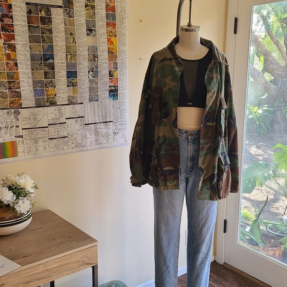 Vintage Jackets & Blazers - Vintage Army Camo M-65 Field Jacket